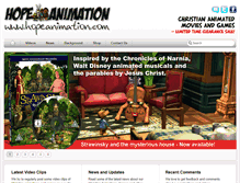 Tablet Screenshot of hopeanimation.com